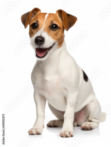 Jack Russel Dog Studio Shot Isolated on Clear Background, Generative AI