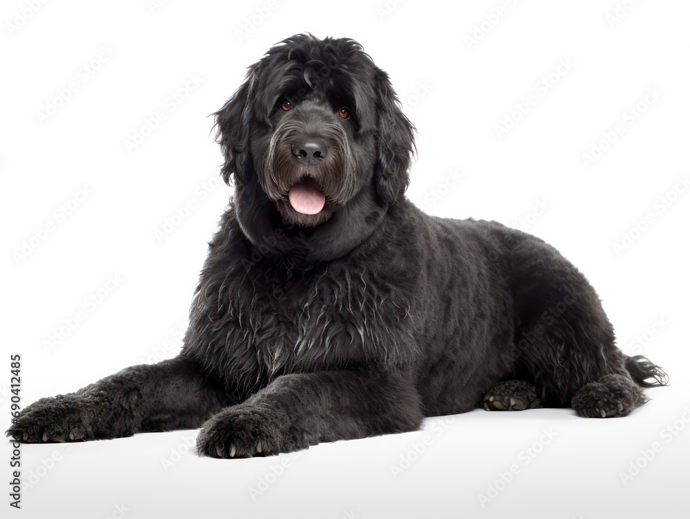 Portuguese Water Dog Studio Shot Isolated on Clear Background, Generative AI Portuguese Water Dog Studio Shot Isolated on Clear Background, Generative AI