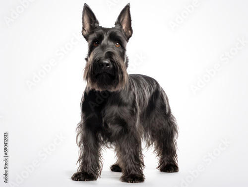 Scottish Terrier Dog Studio Shot Isolated on Clear Background, Generative AI