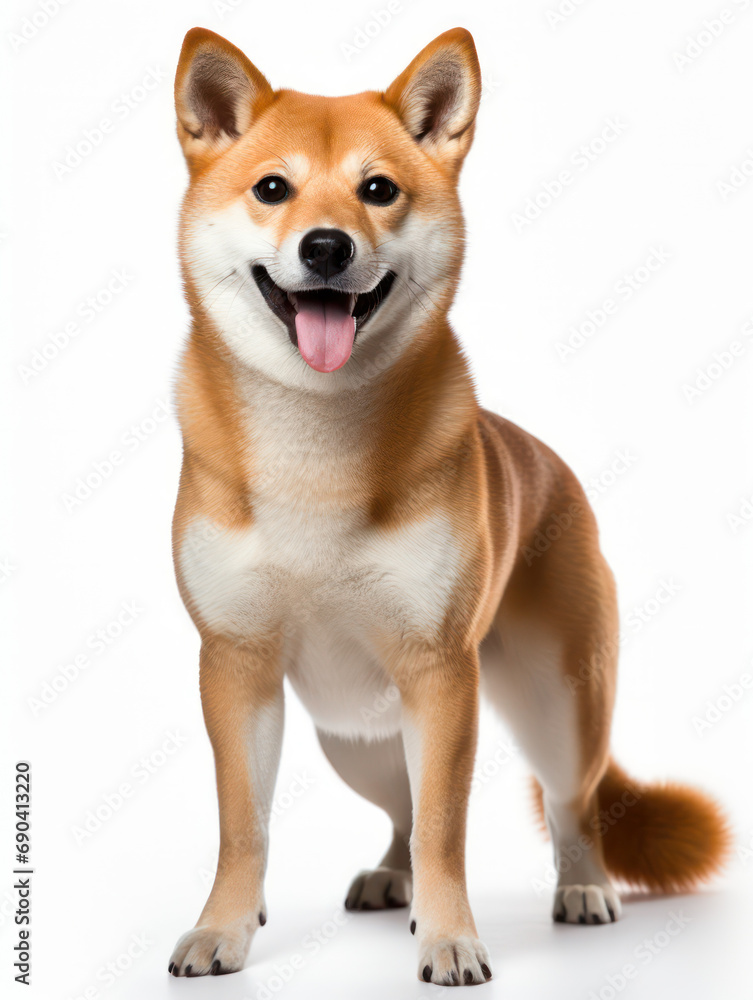 Shiba Inu Dog Studio Shot Isolated on Clear Background, Generative AI Shiba Inu Dog Studio Shot Isolated on Clear Background, Generative AI
