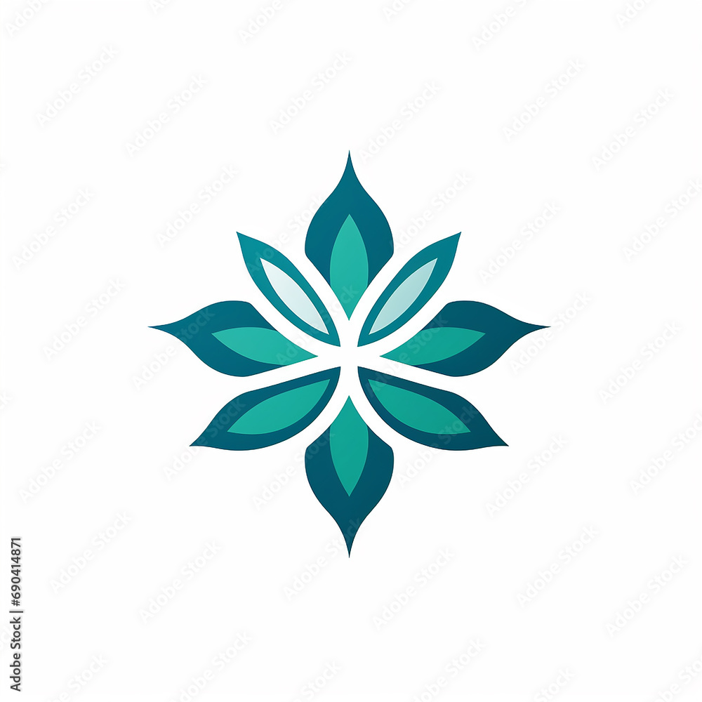 Islamic logo, simple, vector, De Stijl, does not use realistic images and text