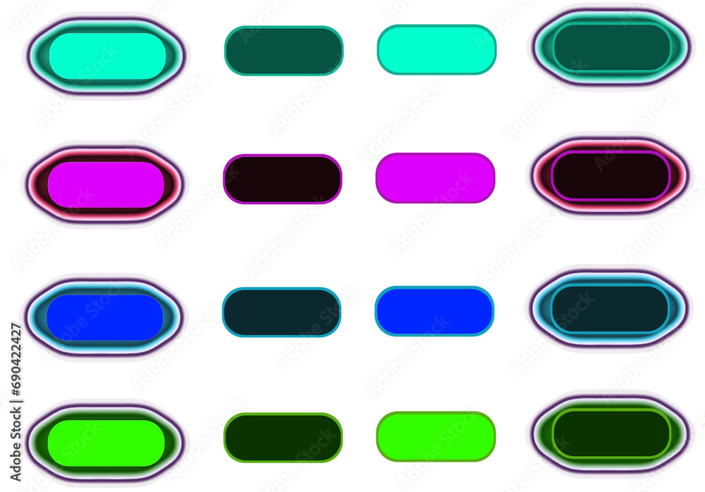 Light diodes colorful LED buttons on a transparent background Light diodes colorful LED buttons on a transparent background