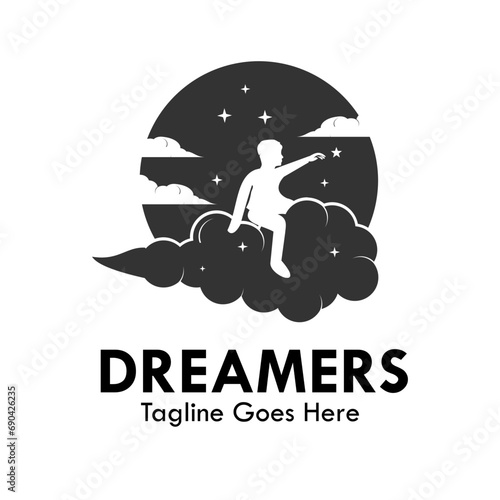 Dreamers design logo template illustration