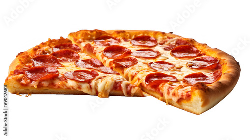 Italian Delight: Delicious Pizza on a Transparent Background