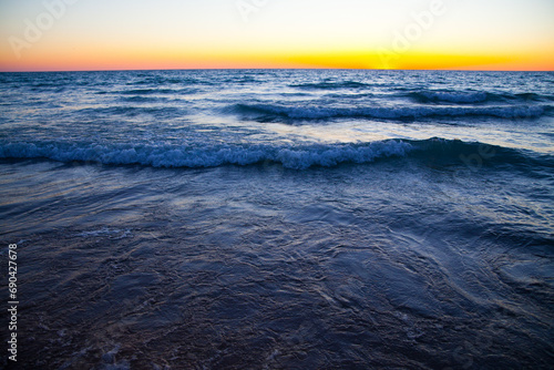 Twilight Serenity at Lake Michigan Beach