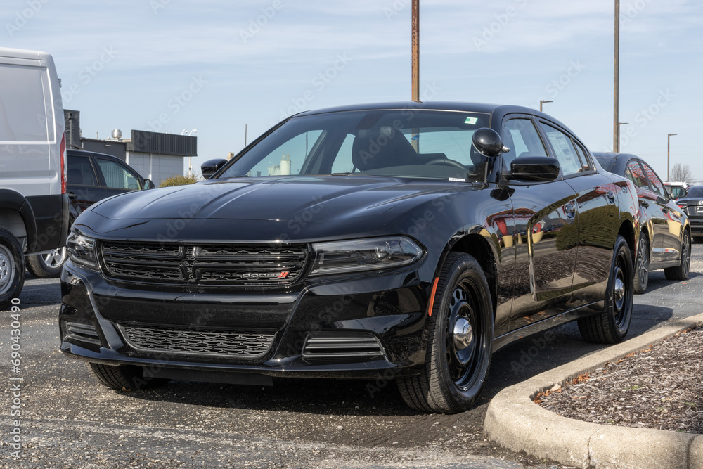 Dodge Charger Pursuit AWD display at a dealership. Dodge offers the