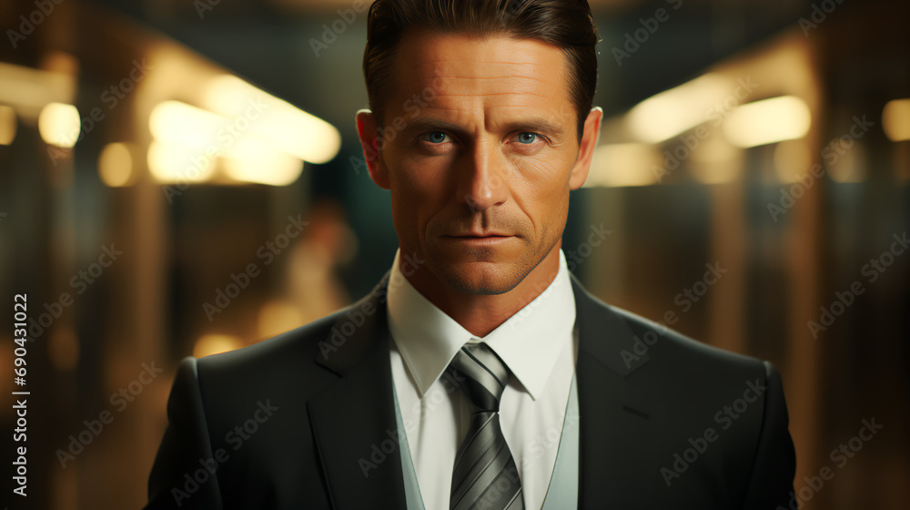 Profile picture of businessman - serious expression - black and white - monochrome - business leader - CEO - Executive
Profile picture of businessman - serious expression - black and white - monochrome - business leader - CEO - Executive