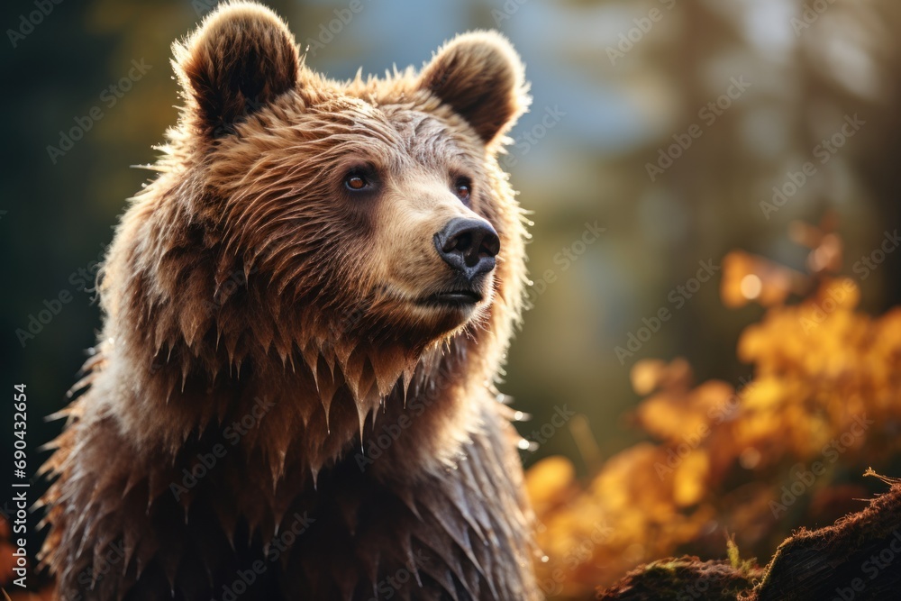 Wild brown bear Wild brown bear