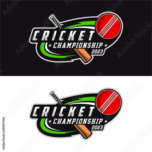 Cricket Team Logo Template Design