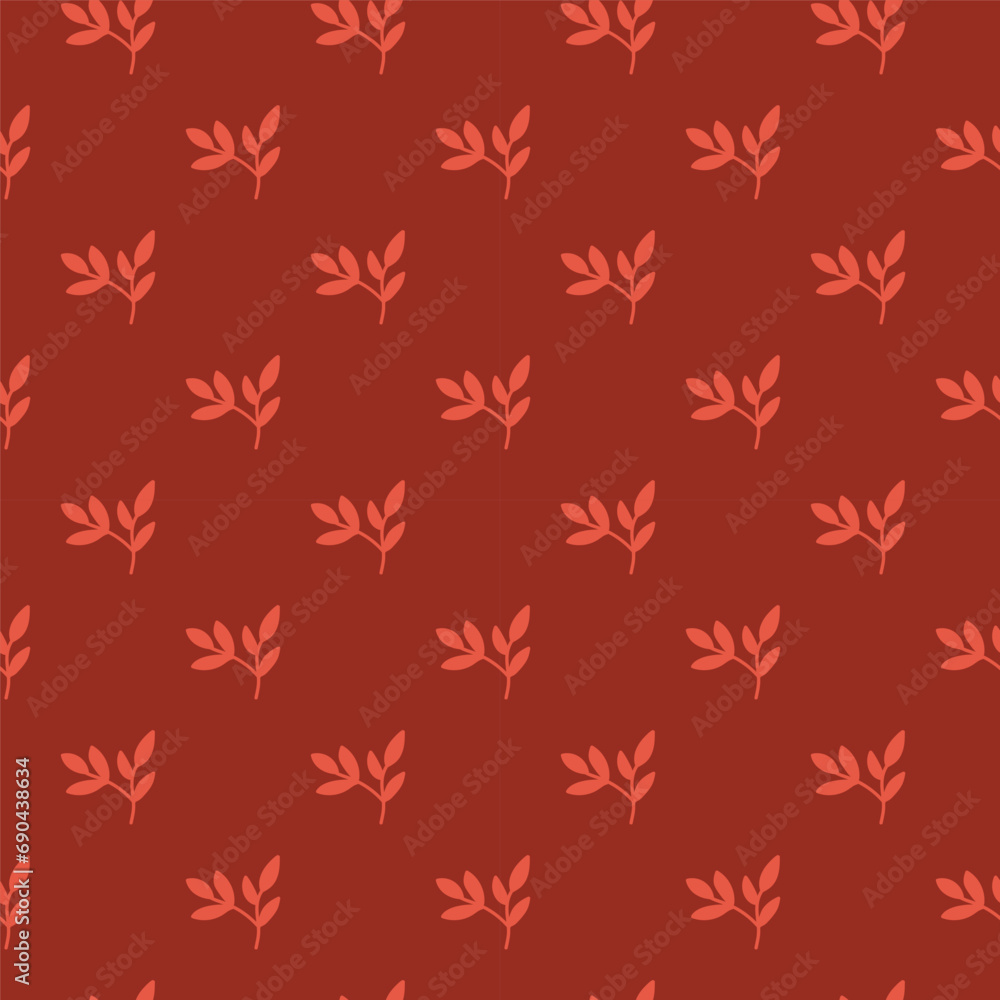 Chic and organic seamless pattern with leaves and herbs. Chic and organic seamless pattern with leaves and herbs.