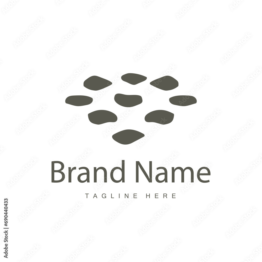 Stone Vector Logo, Stone Design Balance Milestone Vector Templet Symbol Illustration Stone Vector Logo, Stone Design Balance Milestone Vector Templet Symbol Illustration