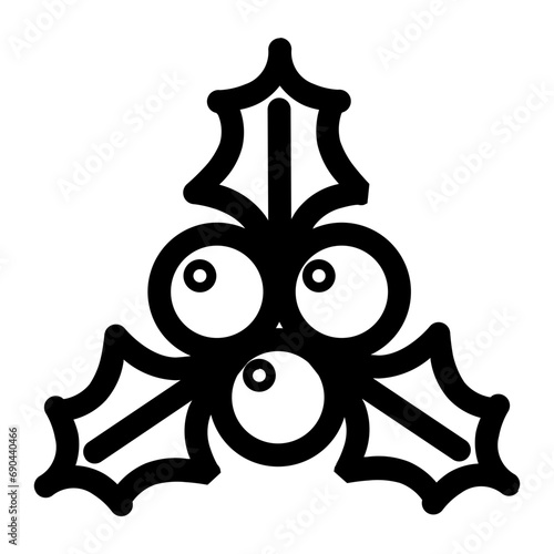 Mistle toe icon vector illustration