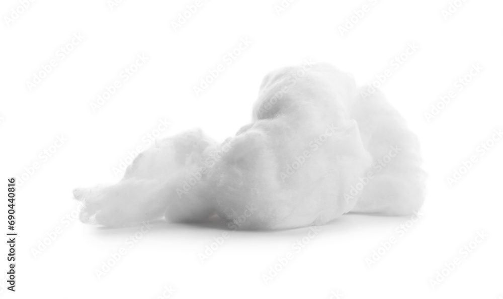 Soft clean cotton wool isolated on white Soft clean cotton wool isolated on white