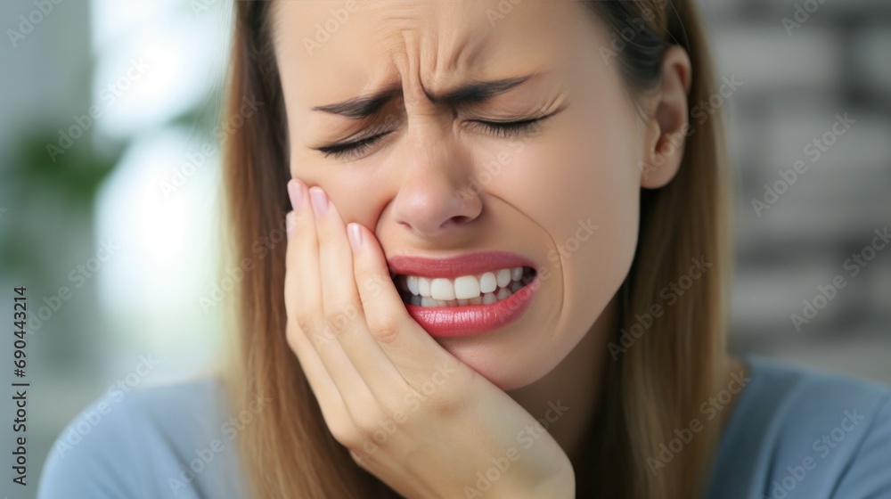woman feel toothache from gingivitis, female suffer tooth, decay problems, dental care. sensitive tooth, decay problem, bad breath, Gingival Recession, Oral Hygiene instruction. woman feel toothache from gingivitis, female suffer tooth, decay problems, dental care. sensitive tooth, decay problem, bad breath, Gingival Recession, Oral Hygiene instruction.