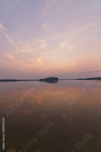 A Colorful Summer Evening at Astotin Lake
