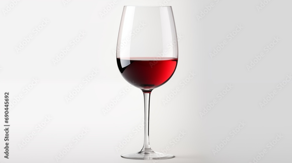 A wine glass filled with red liquid, possibly red wine, reflecting light, creating an elegant and inviting ambiance.