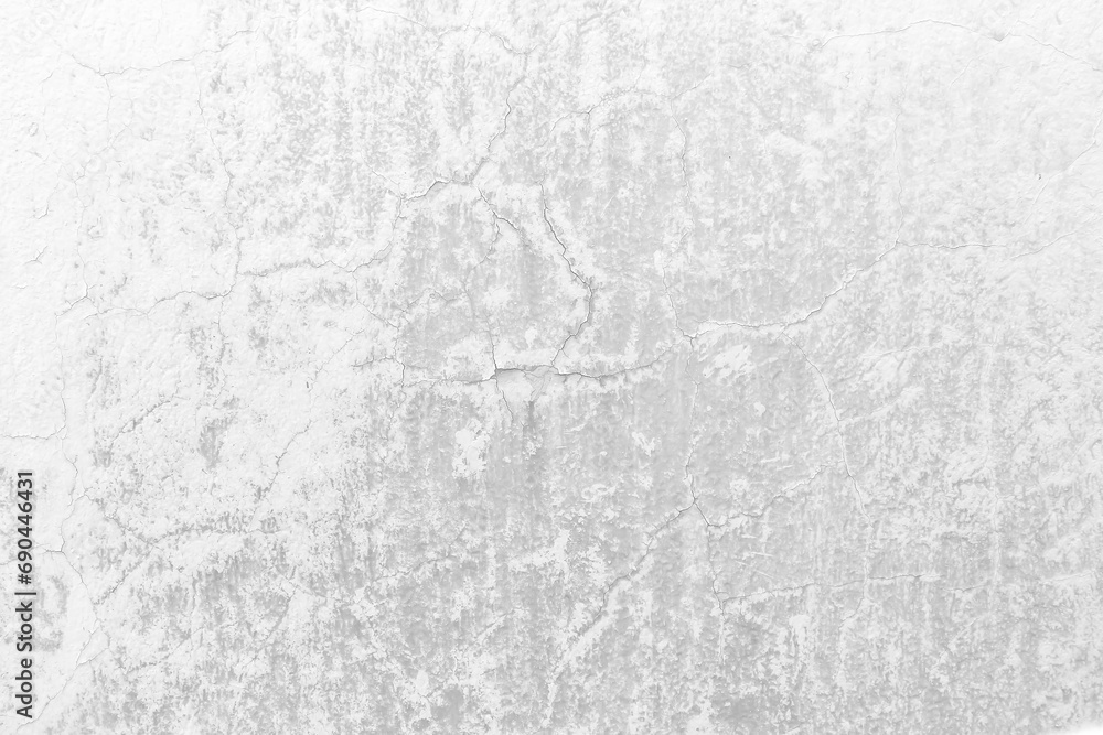 Old concreted wall white grey texture with cracked decay light background
