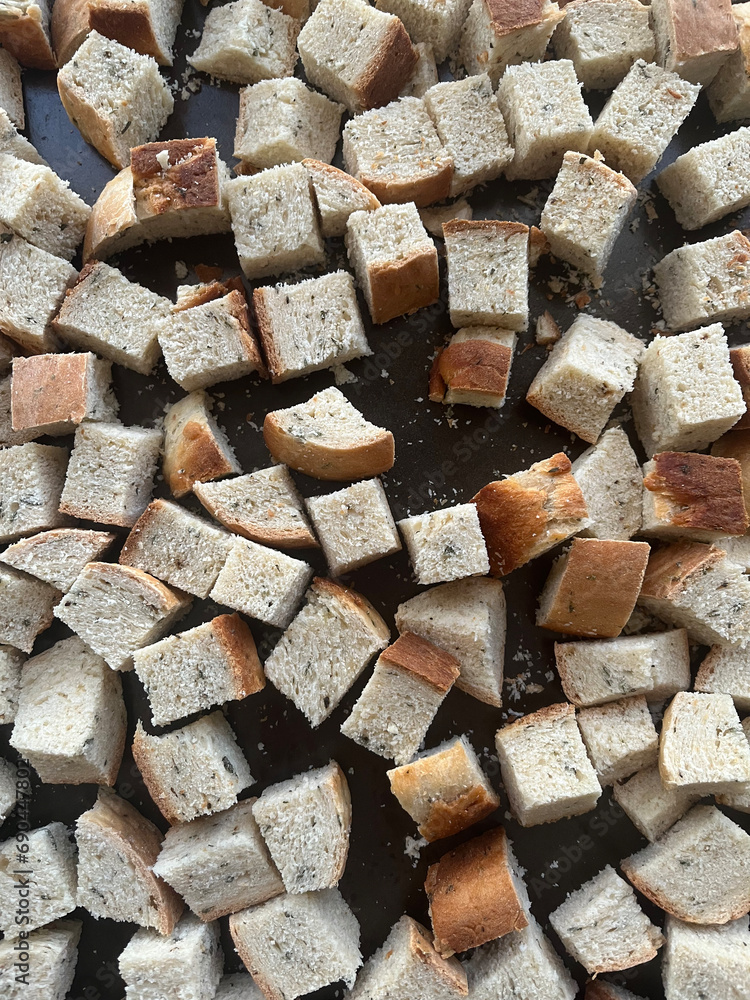 custom made wallpaper toronto digitalCubed bread on a black tray