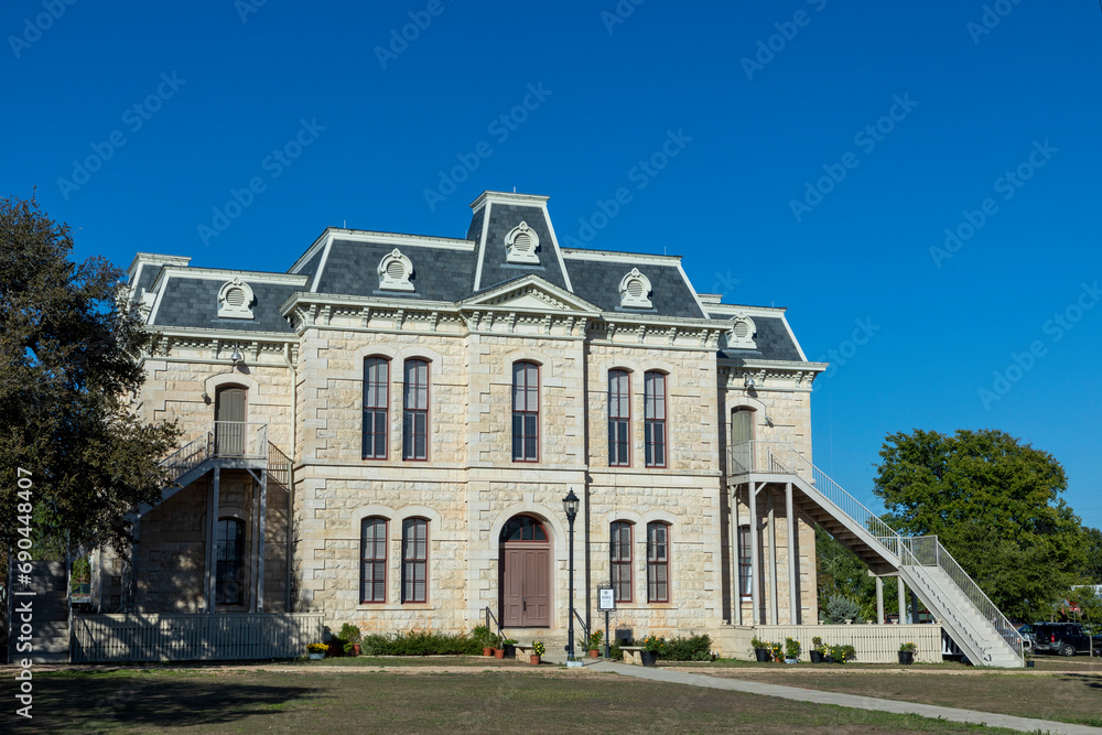 old historic city hall in Blanco, Texas