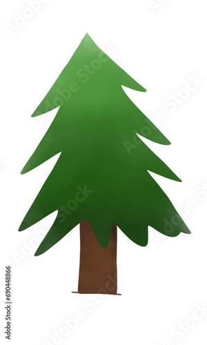 green christmas tree