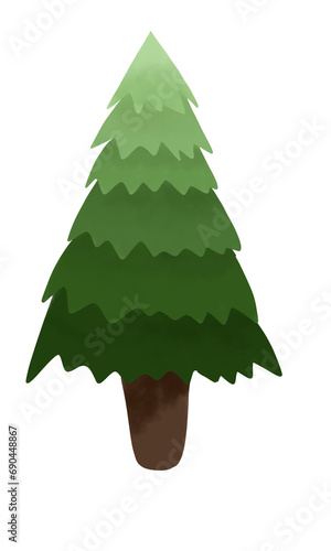 green christmas tree