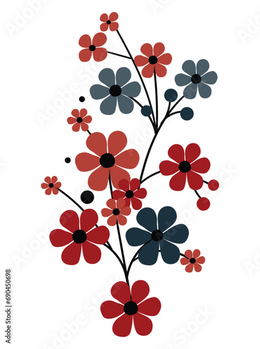 Vibrant, captivating flower illustration capturing nature's beauty. Ideal for designs, decor, and artistic compositions needing floral elegance.
