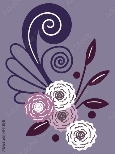 Vibrant, captivating flower illustration capturing nature's beauty. Ideal for designs, decor, and artistic compositions needing floral elegance.