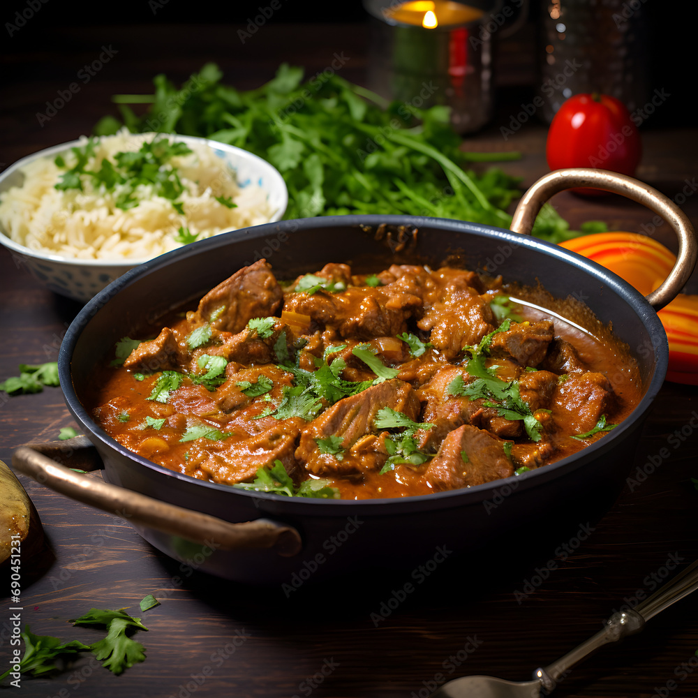 Spicy Lamb Curry with rice Spicy Lamb Curry with rice