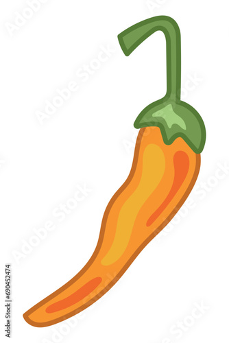 orange chilli pepper