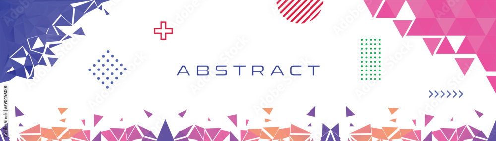 Obraz premium Modern style Abstract background with glowing geometric shapes. Vector abstract background design.