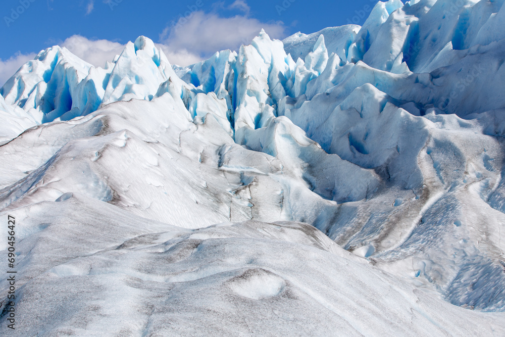 On top of the Perito Moreno Glacier. On top of the Perito Moreno Glacier.