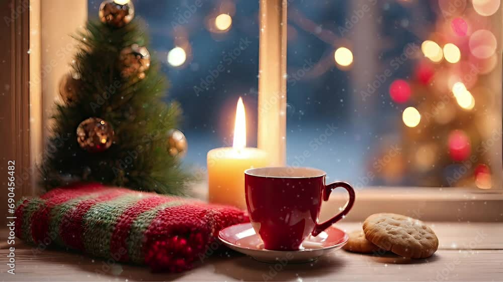 christmas still life with candle christmas still life with candle