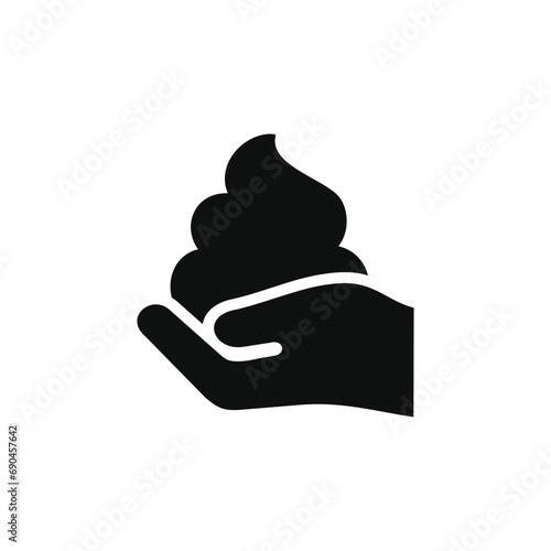 Shaving foam icon isolated on white background