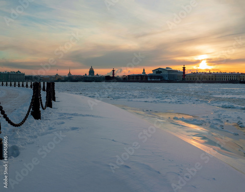 Winter view of the historical center of St. Petersburg. Russia. photo