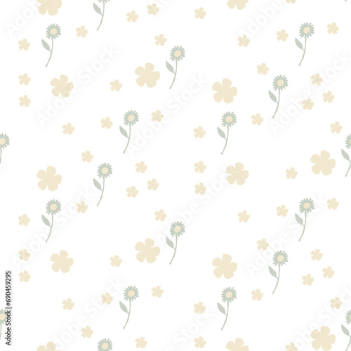 summer floral background Vector seamless. leaf pattern Seamless pattern hand-drawn with tropical leaves. floral seamless pattern with leaves The geometric pattern © narrn