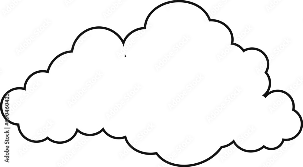 cloud flat cartoon. cloud icon symbol concept. Vector flat cartoon cloud illustration for web sites and banners design.