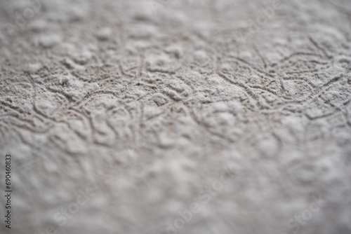 acercamiento de textura hecha con polvo blanco agrietado