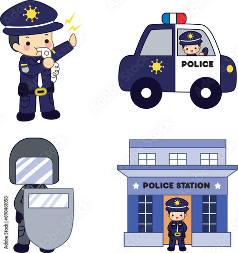 The theme of this icon set is Policeman