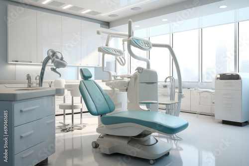 Dentist room. Generative AI.