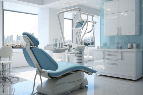 Dentist room. Generative AI.