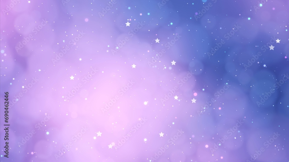 Purple pastel gradient color glittering Shimmering particles abstract cute background.