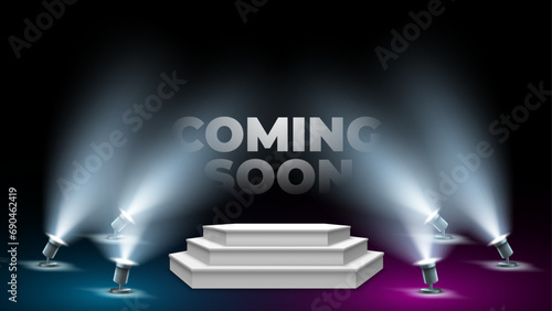 Unveiling Innovation: A Stage Illuminated for the Future.  Lights, Camera, Mystery! A Spotlight Shines on the Next Big Thing!
Get ready for the future with our sleek and modern Coming Soon design.