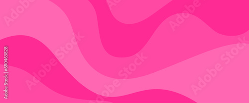 abstract pink background with wave shapes for banner design element