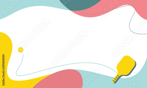 Great editable vector abstract pickleball background design for any media