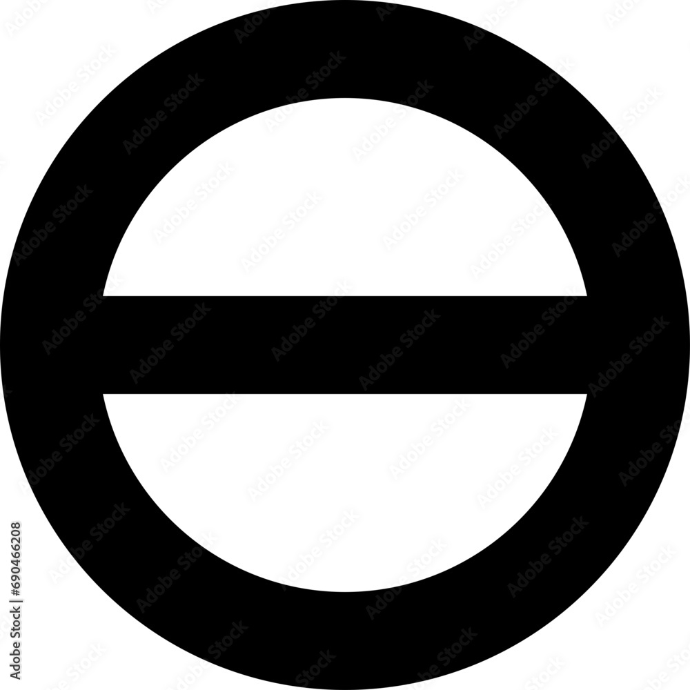 Icon symbol ban. Sign forbidden. Circle sign stop entry and slash line Icon symbol ban. Sign forbidden. Circle sign stop entry and slash line