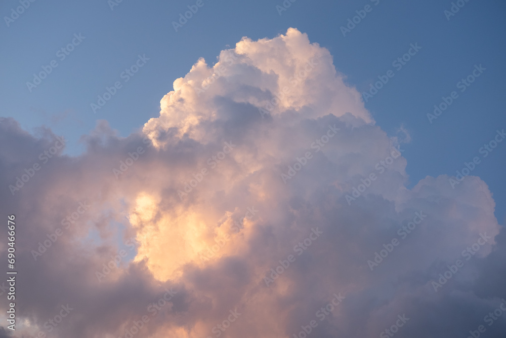 Backlit Cloud with Blue Sky