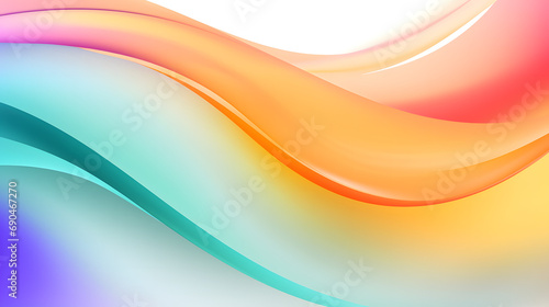 A colorful waves of different colors, Banner. Color gradient. Template