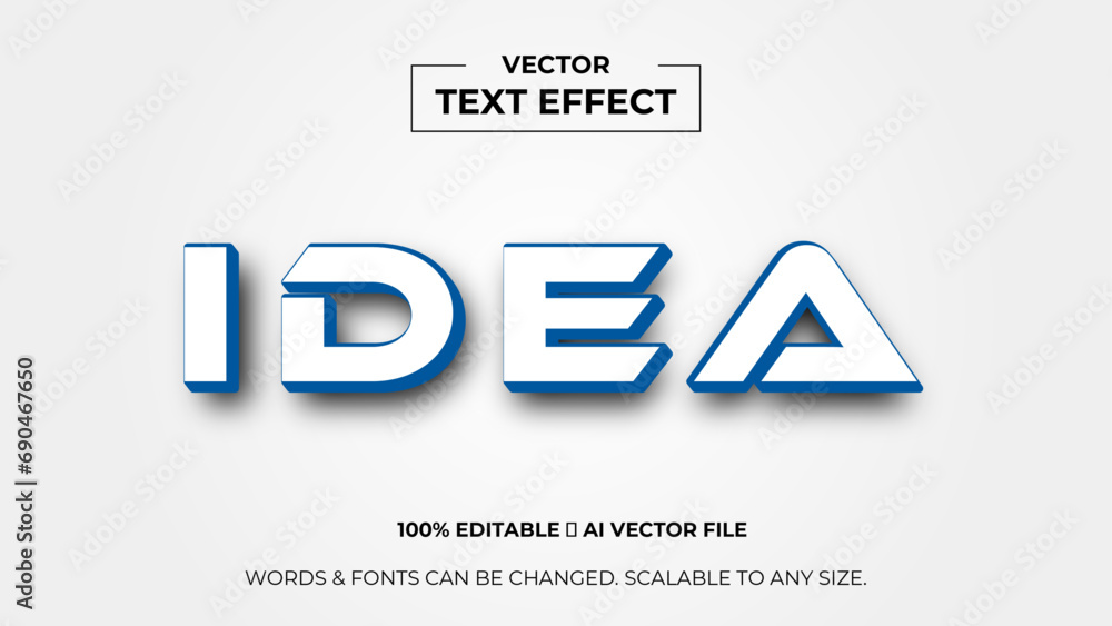 Idea 3d editable text effect premium vector. Editable text style effect. 3d cover of business presentation banner for sale event night party. vector illustration Idea 3d editable text effect premium vector. Editable text style effect. 3d cover of business presentation banner for sale event night party. vector illustration