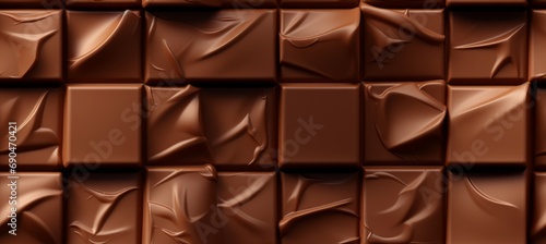 Chocolate bar background. Generative AI technology.