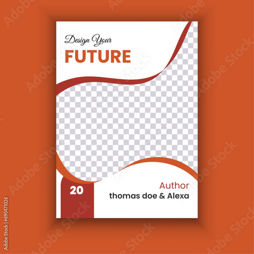 Vector book cover design template. creative book cover with quotes.